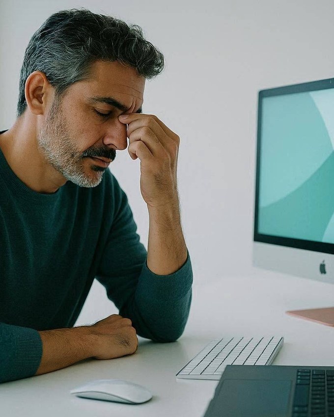 Trabajando frente a la pantalla